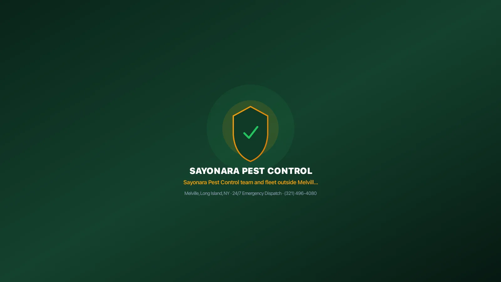 About Sayonara Pest Control - Serving Melville Since 2016